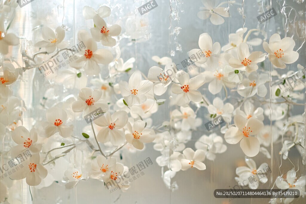 花朵軟膜背景