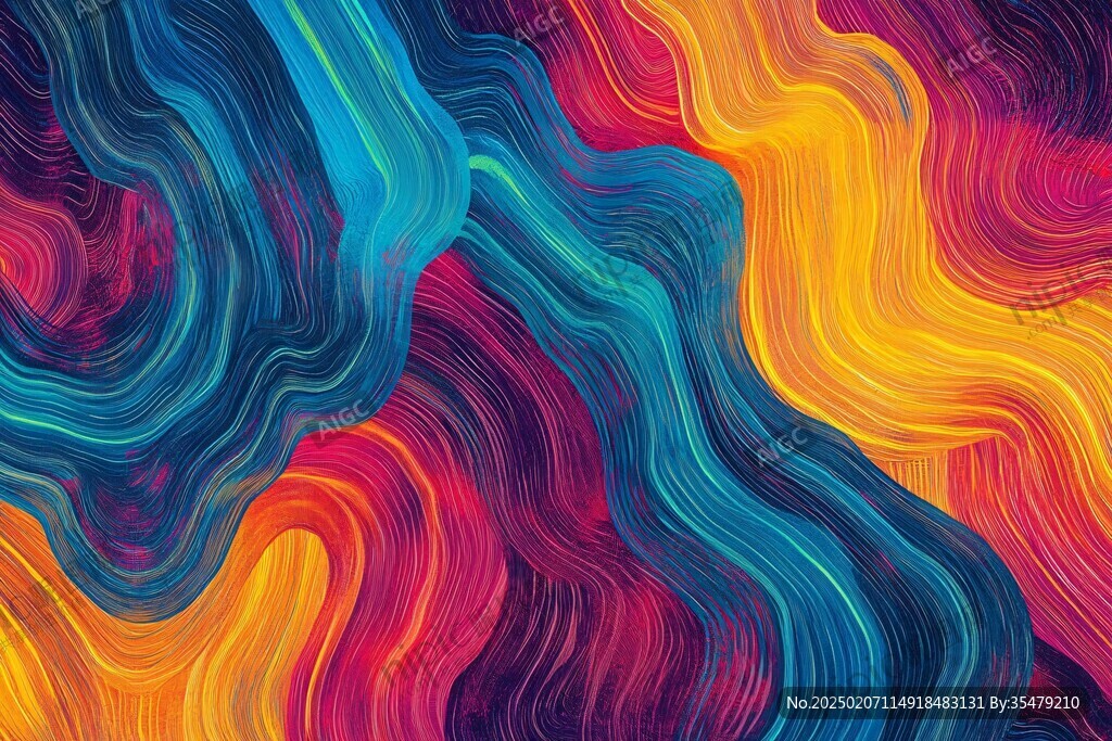 流光意境彩色渲染圖案