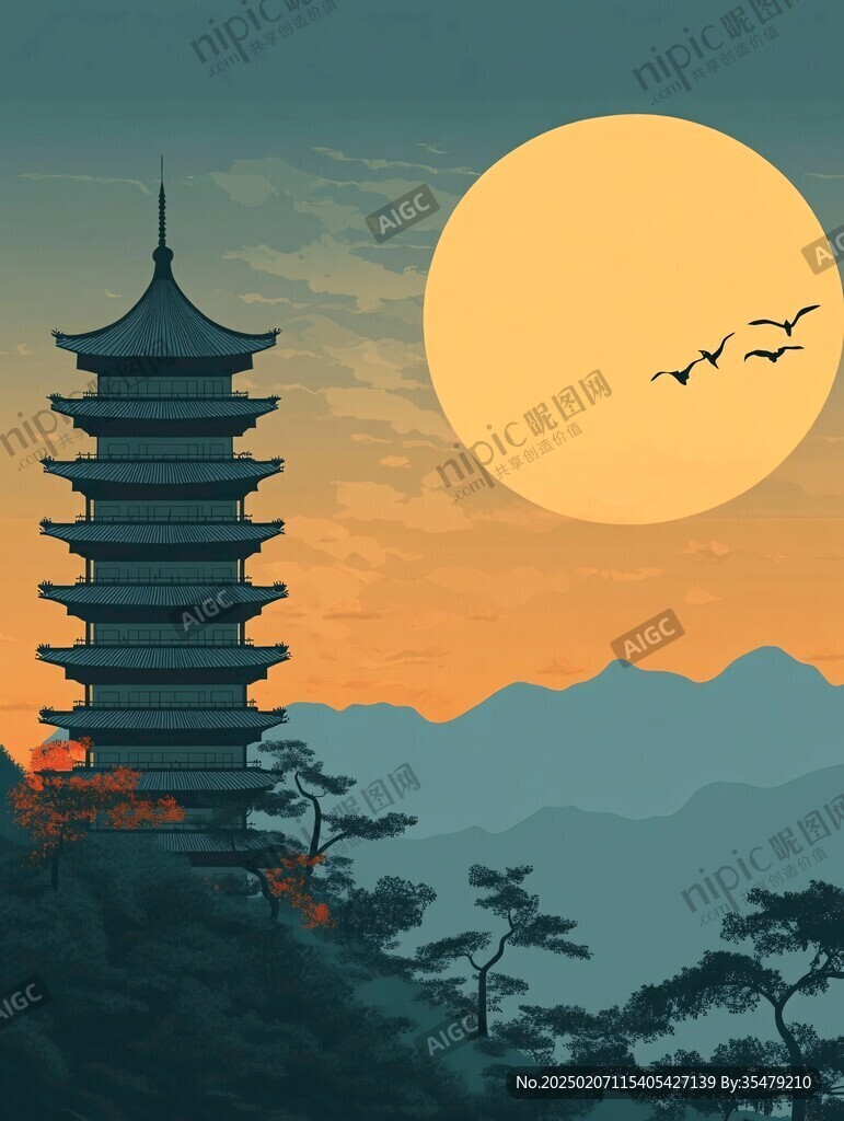 雷峰塔插畫