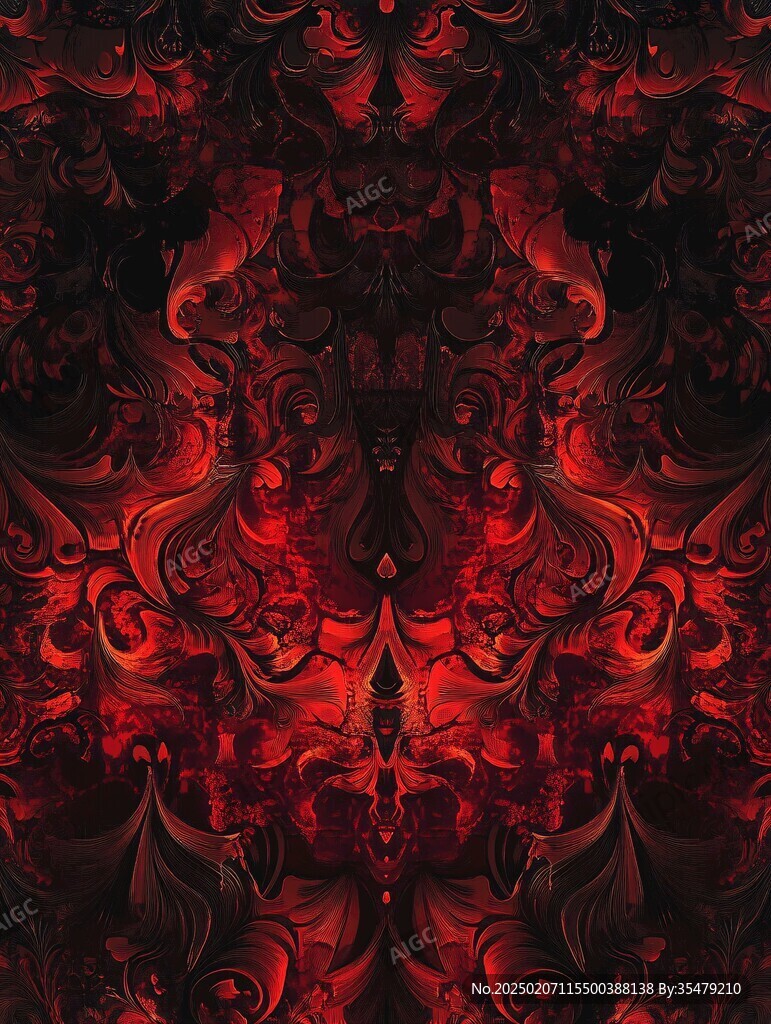 酒紅色抽象圖案
