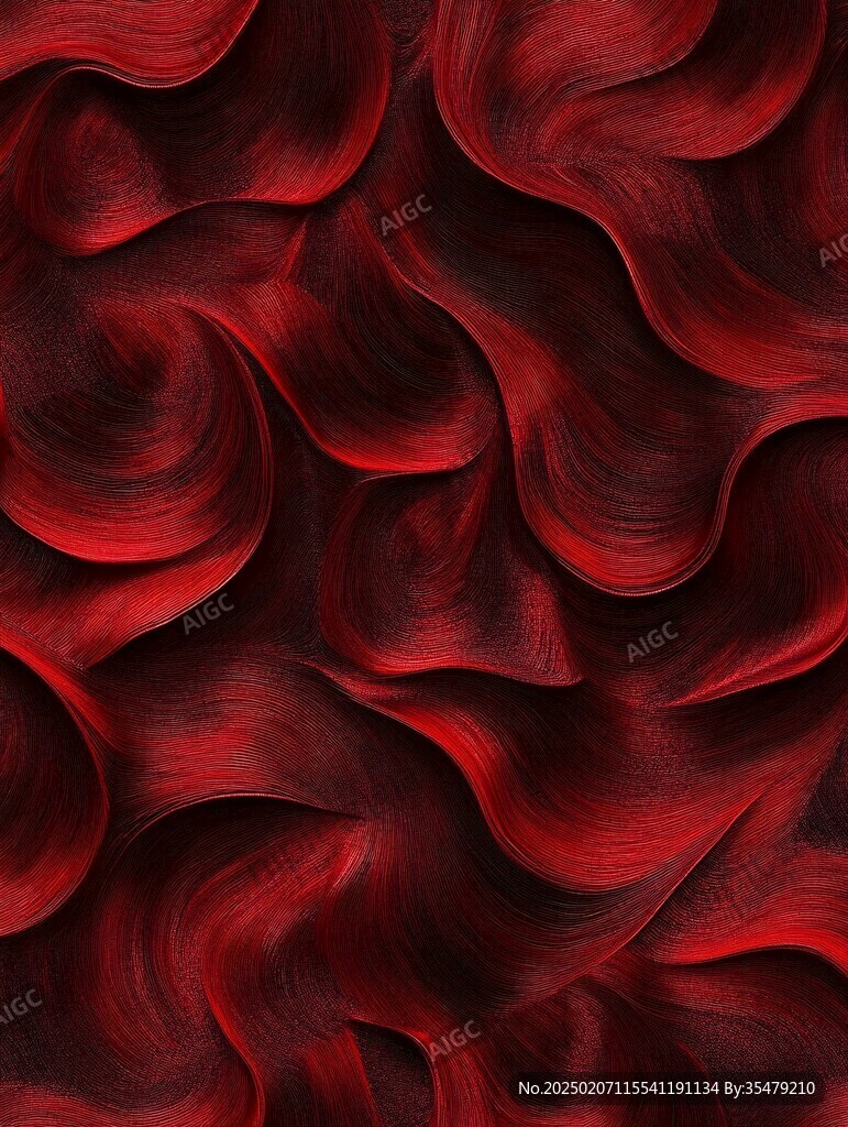 紅色抽象線背景墻