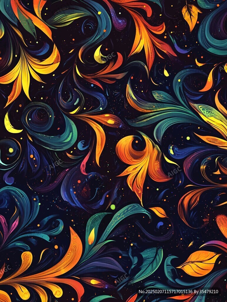 3d印花旋渦背景