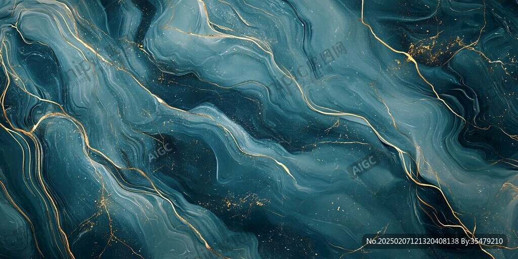 科幻感藍(lán)色流動(dòng)感背景