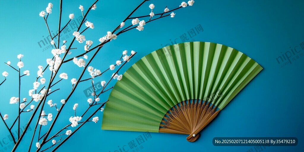 梅花折扇