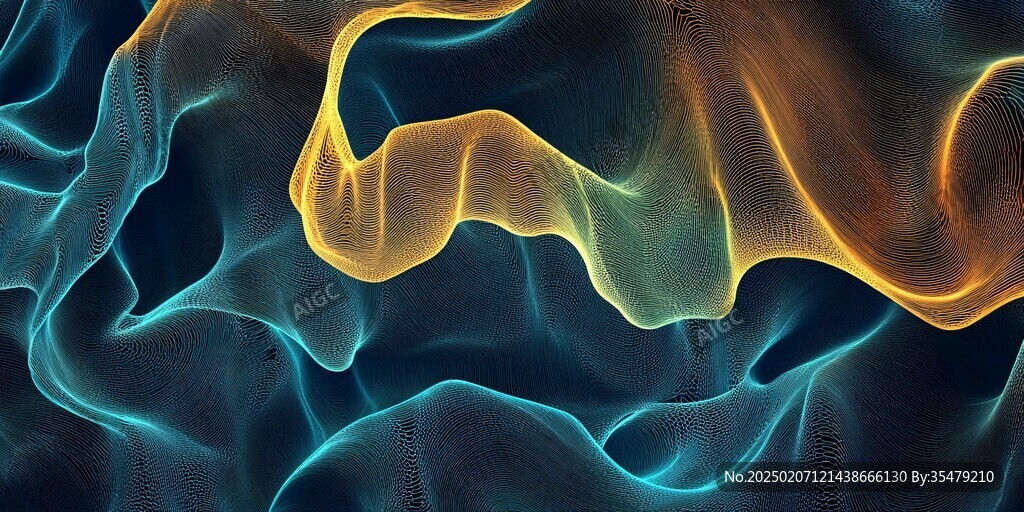 幻彩流體抽象線條背景