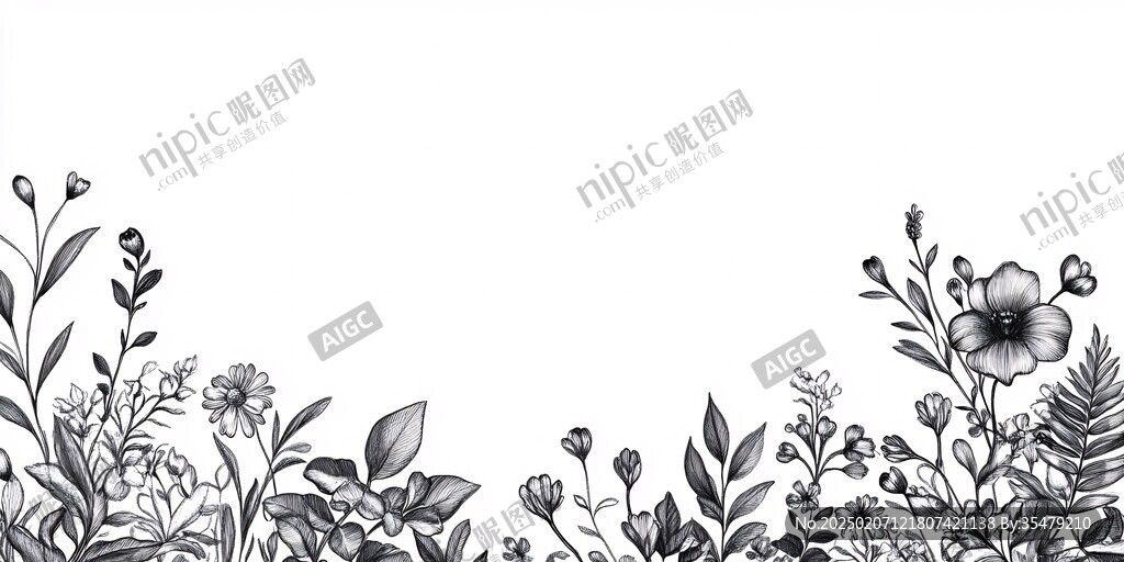 植物背景插畫