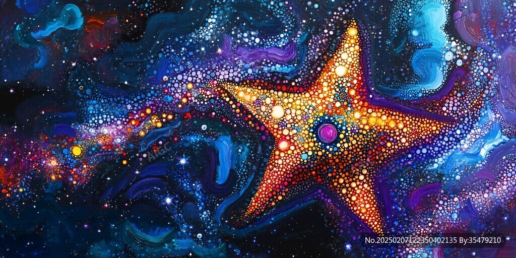 抽象寫意星辰大海