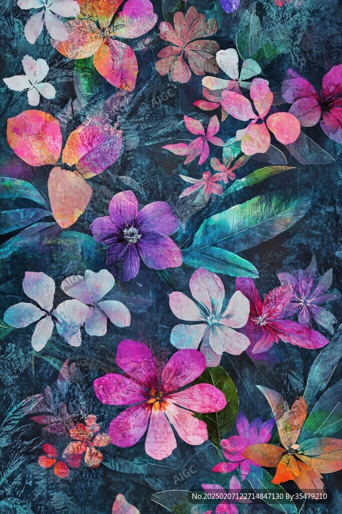 幻彩炫彩花朵