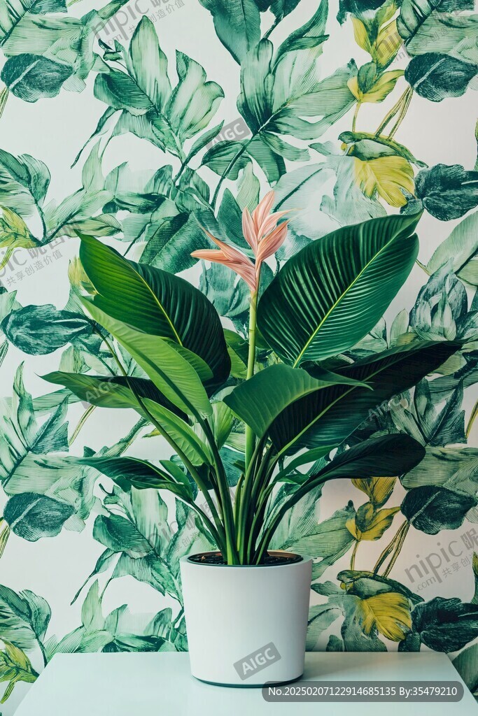 熱帶植物墻紙