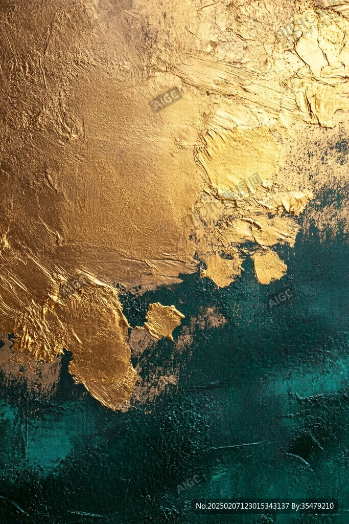 后現(xiàn)代輕奢鎏金抽象畫