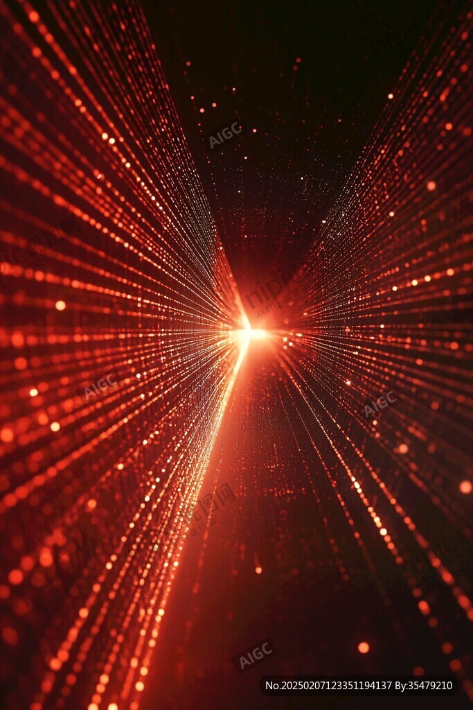 紅色科技感光暈光