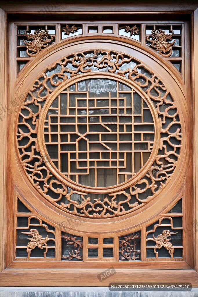 中式門窗雕刻工藝