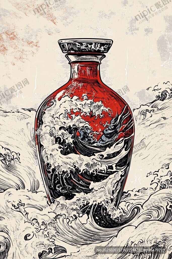 醬酒插畫