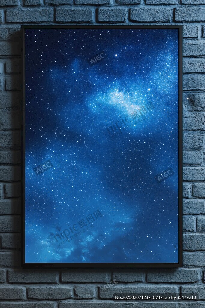 掛畫抽象畫星云