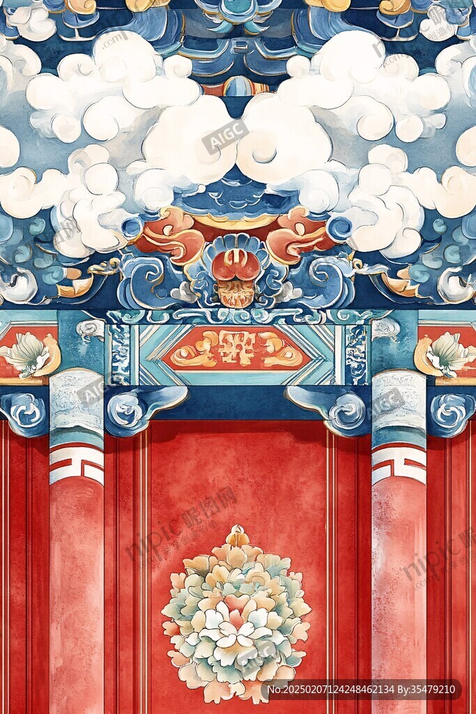 大氣宮廷風插畫