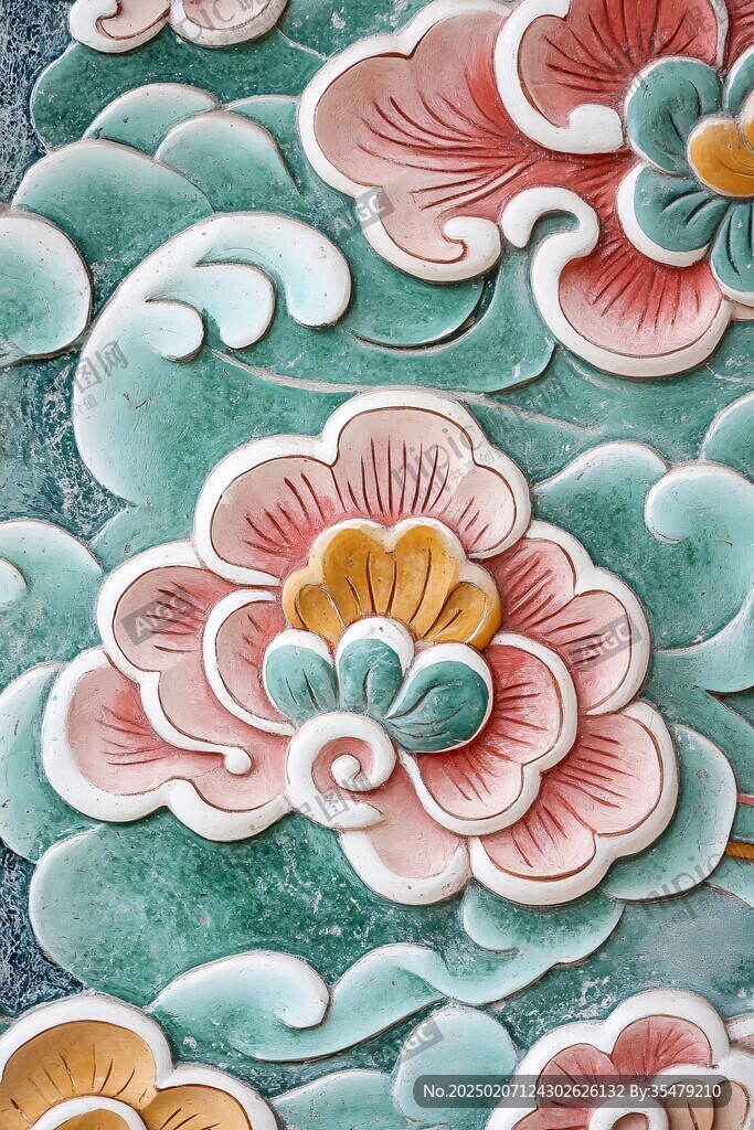 彩繪浮雕圖案圖形