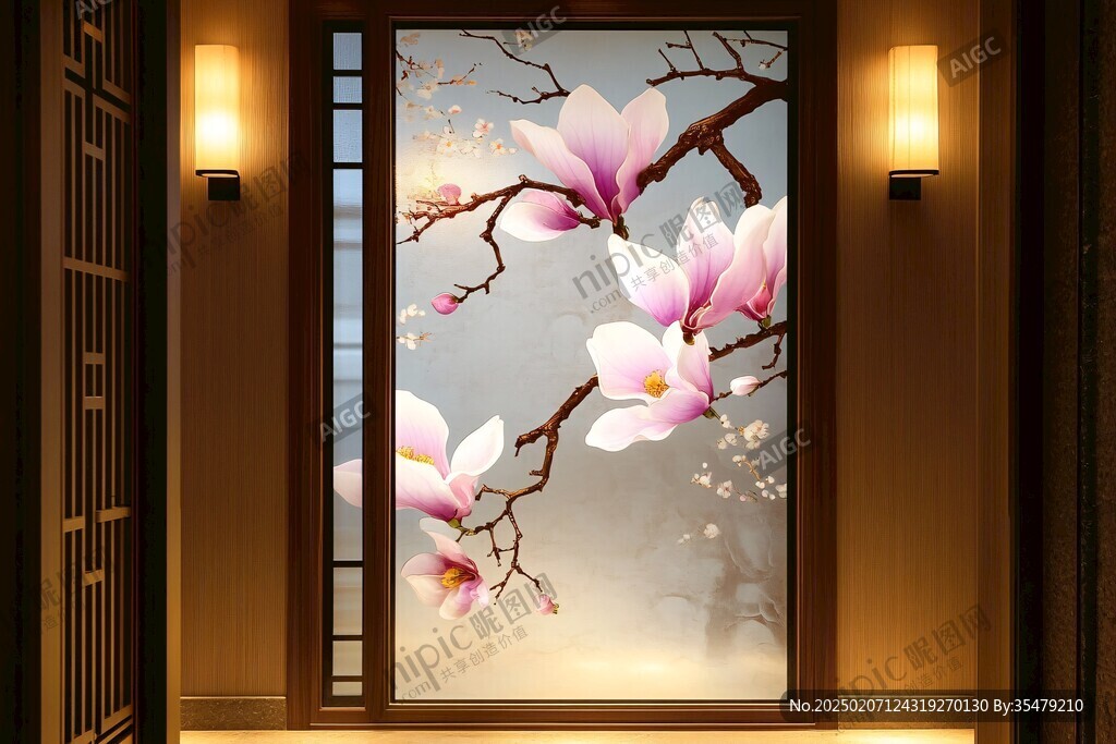 桃花壁紙壁畫