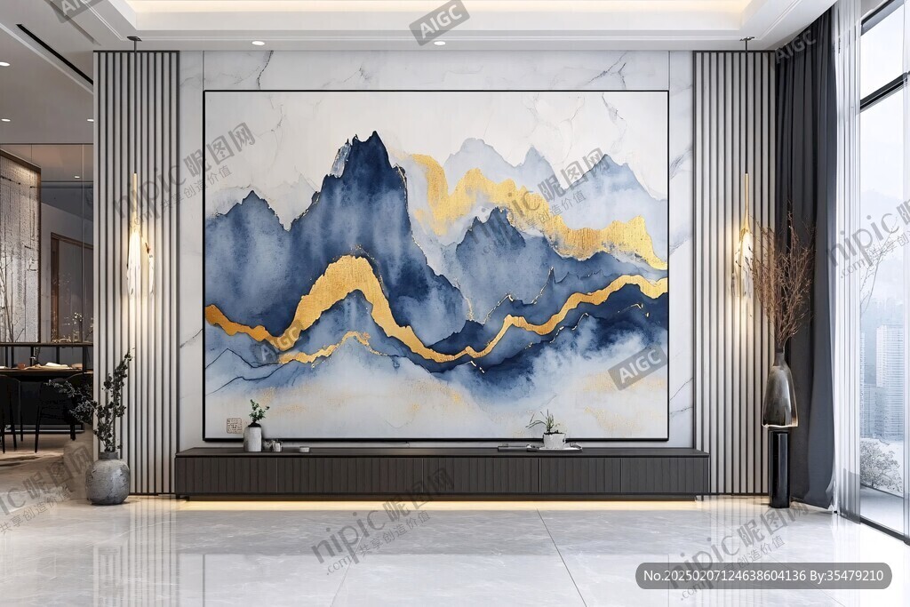 金線山脈客廳背景