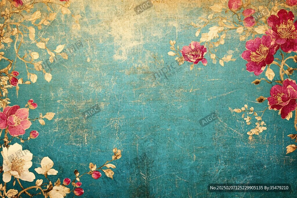 復(fù)古屏風(fēng)背景素材