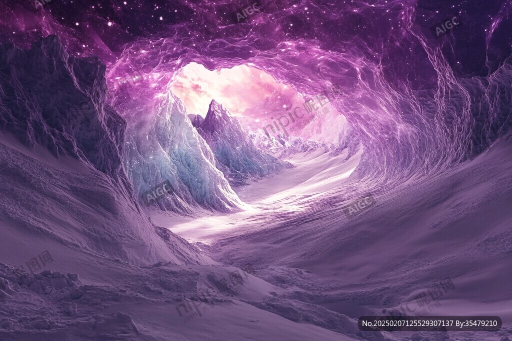 夢(mèng)幻抽象雪山