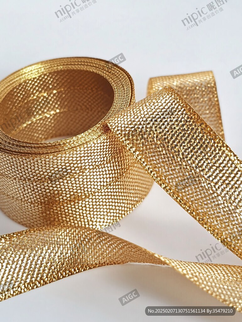 金色布帶