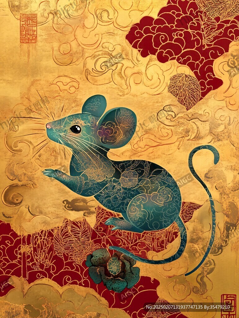 瑞鼠迎春