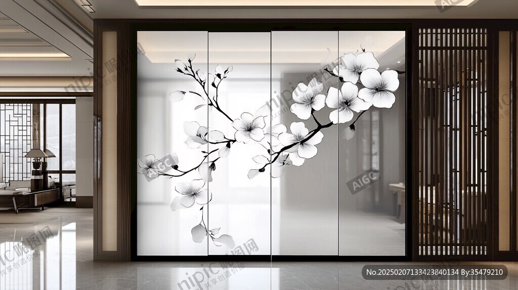 藝術(shù)玻璃屏風(fēng)