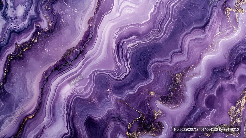 紫色夢(mèng)幻流體畫