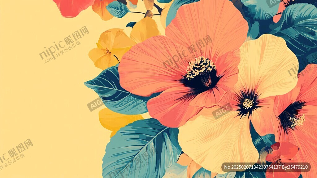 炫彩花朵壁紙