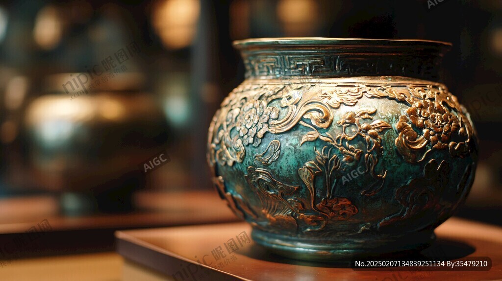 雕花瓷器