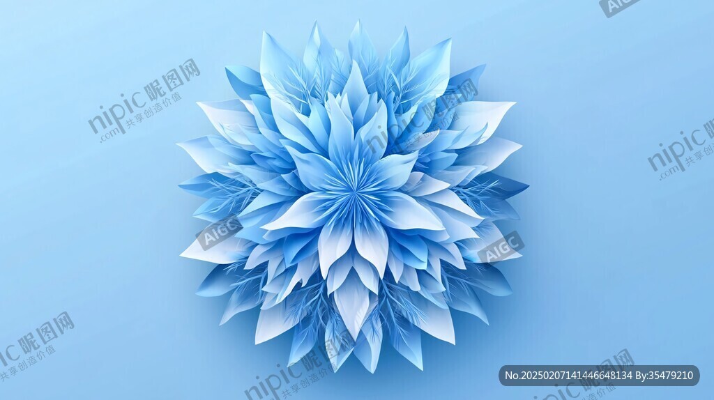3d立體簡約花