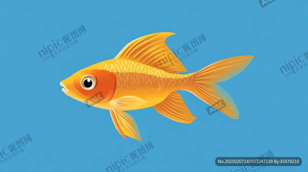 卡通寫實紅鯉魚