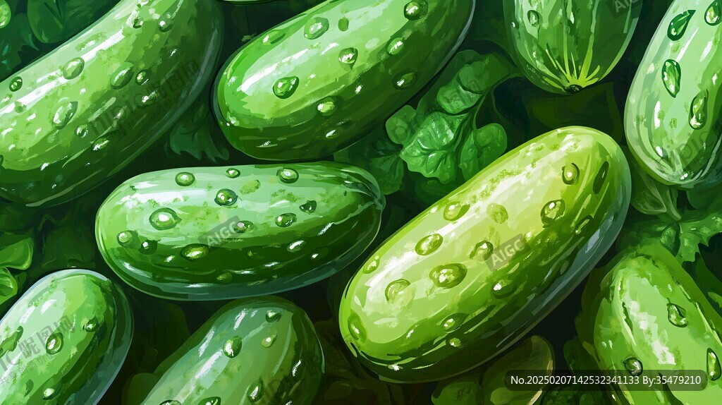 黃瓜插畫