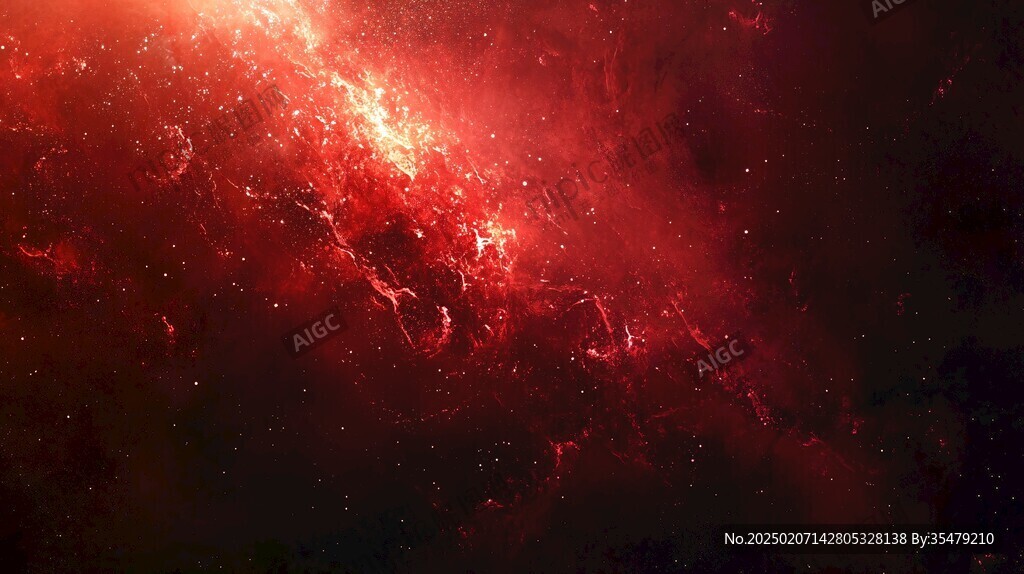 紅色科技宇宙背景