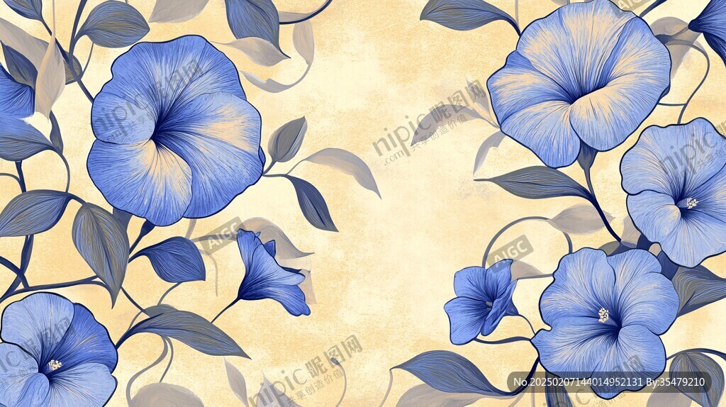 牽牛花花紋