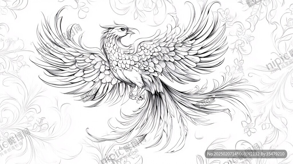 鳳凰包裝插畫