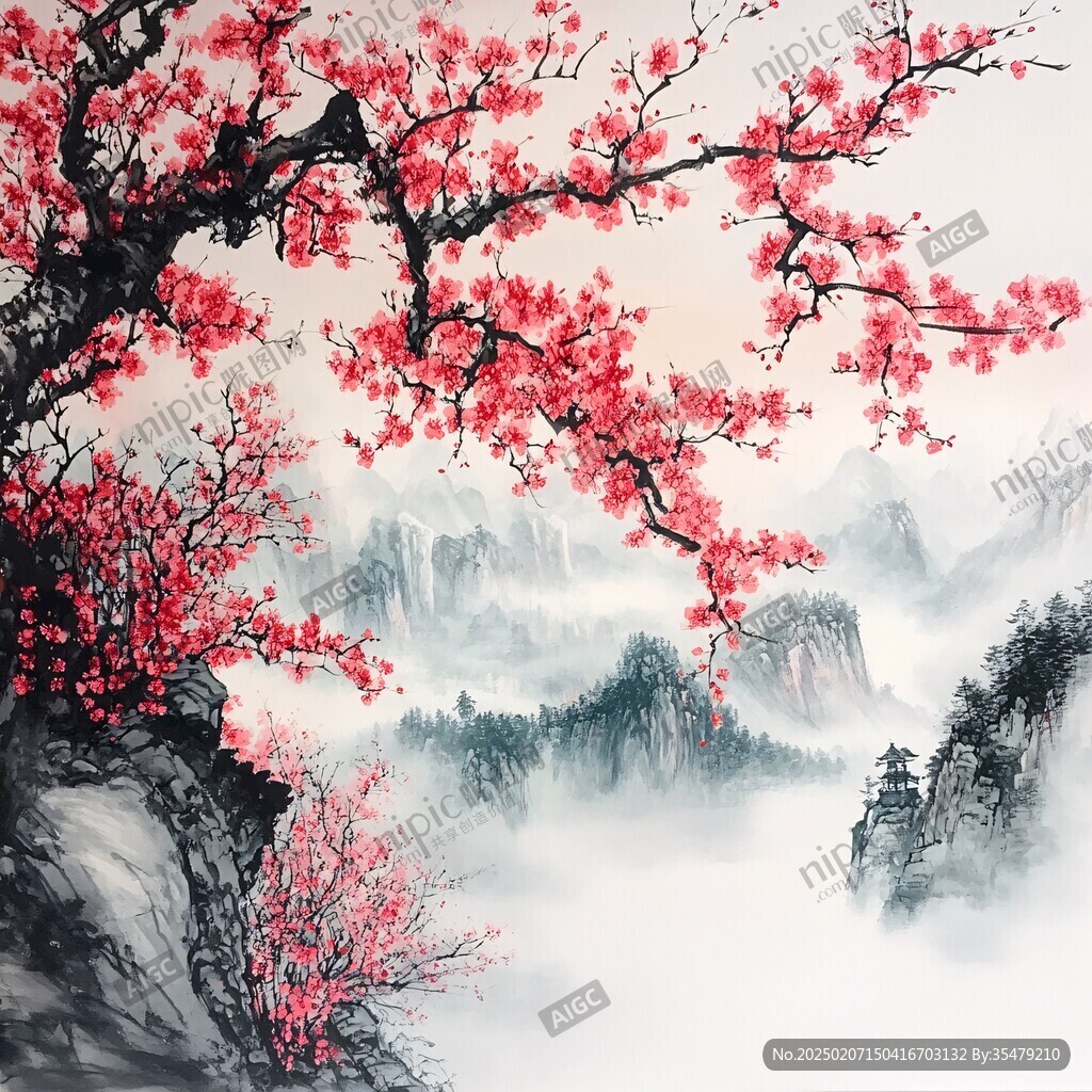 鴻運當頭山水