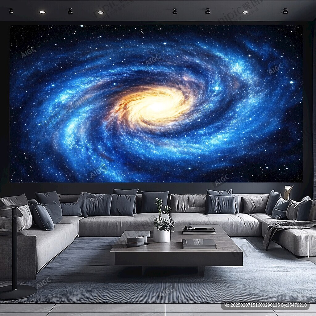 宇宙銀河系背景墻