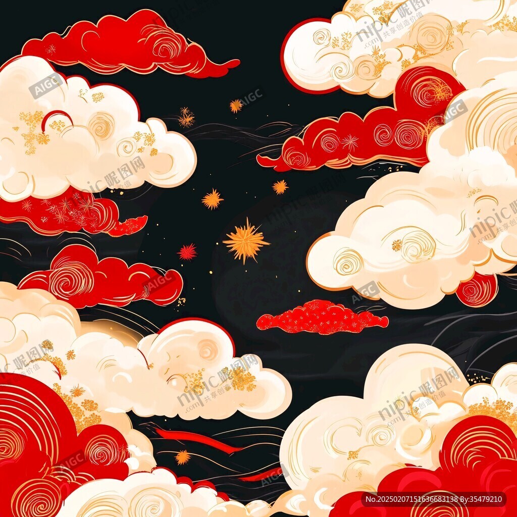 云紋插畫