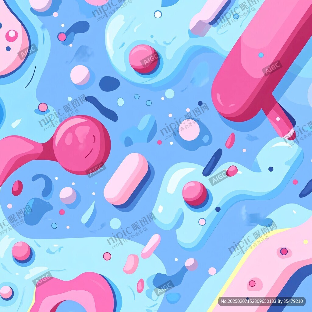 流體元素插畫