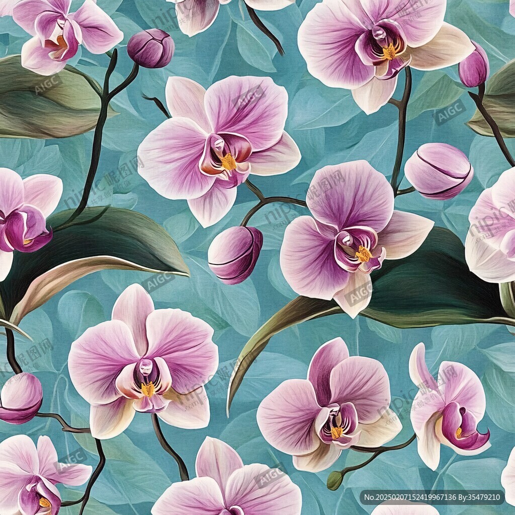 藝術(shù)蘭花墻紙