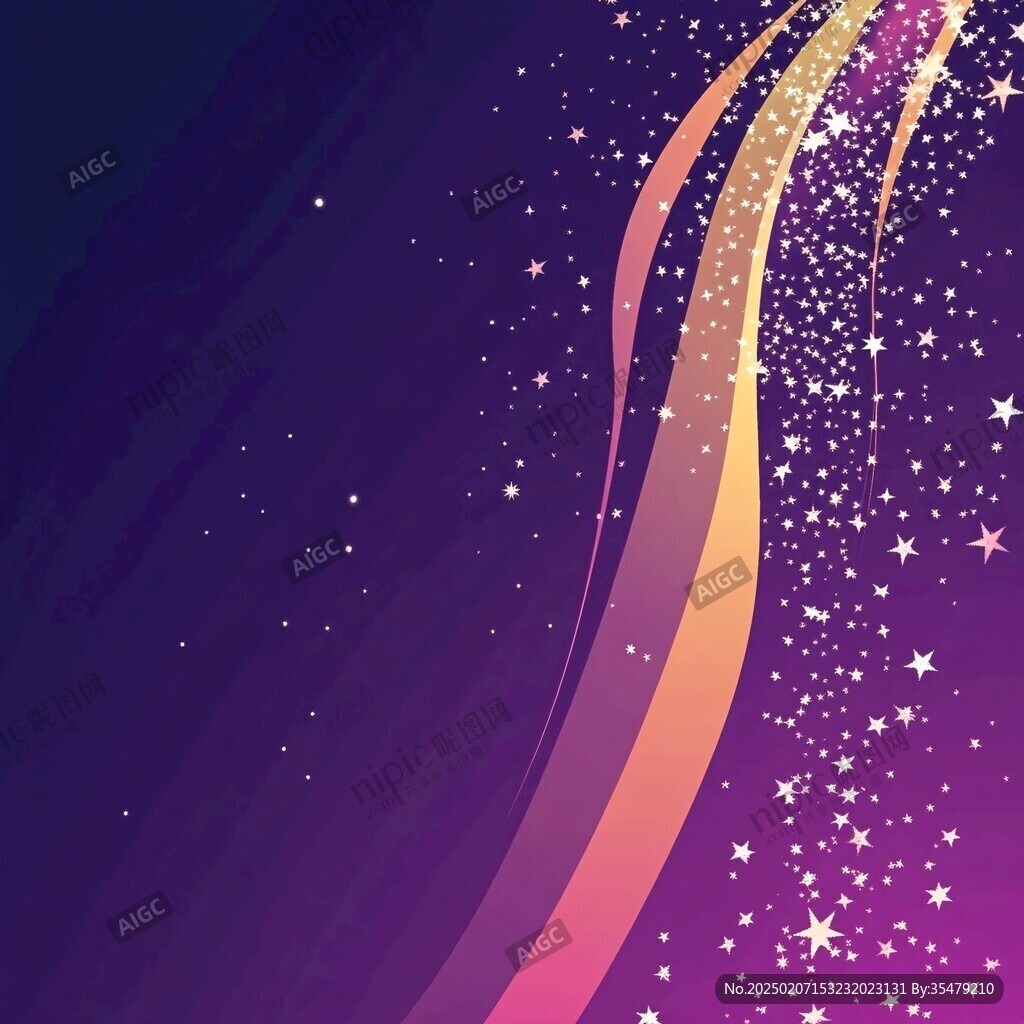 夢幻星光紫色背景