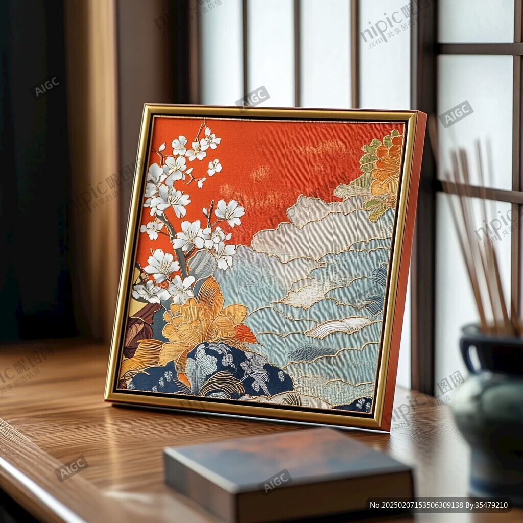晶瓷畫日式裝飾畫