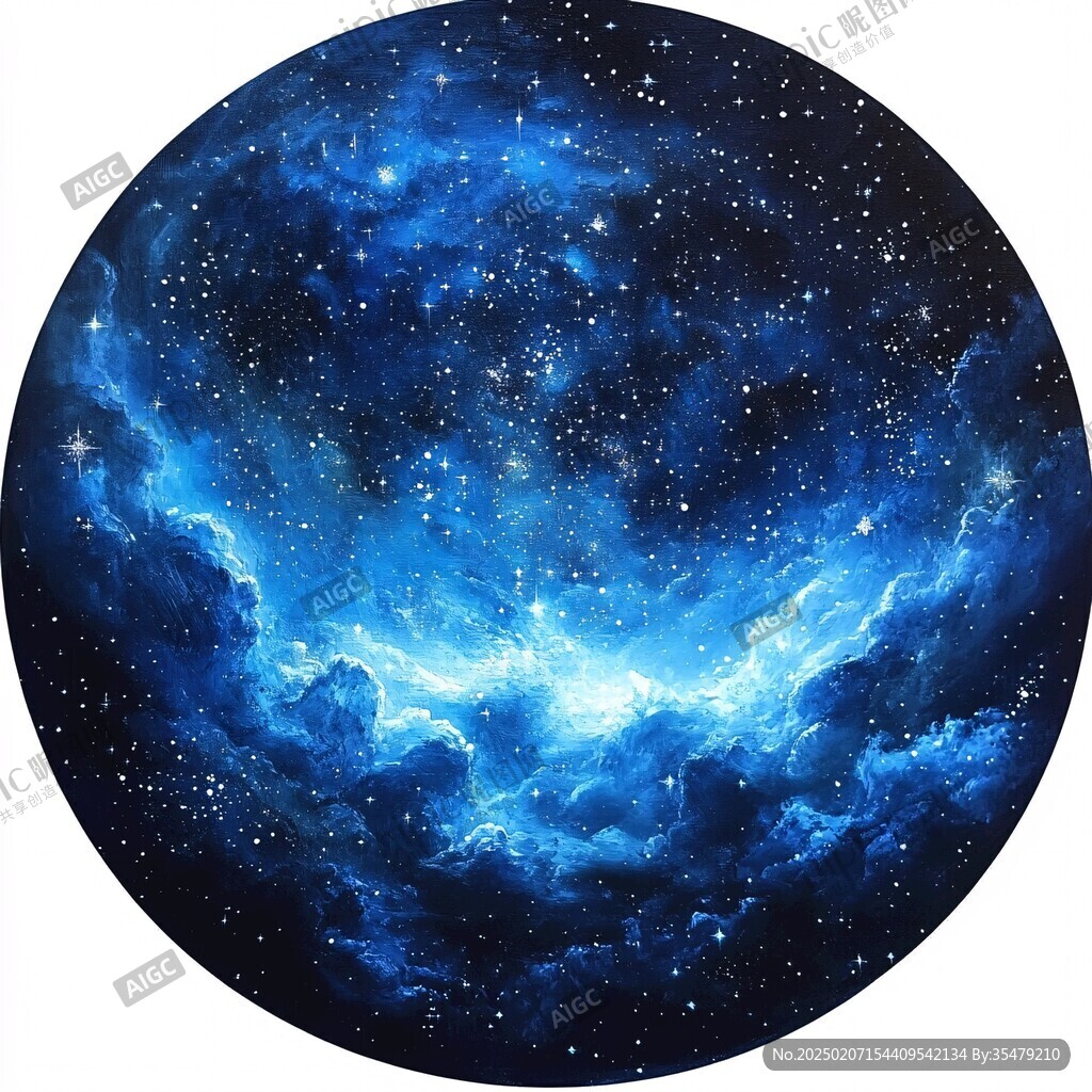 抽象寫意星辰大海