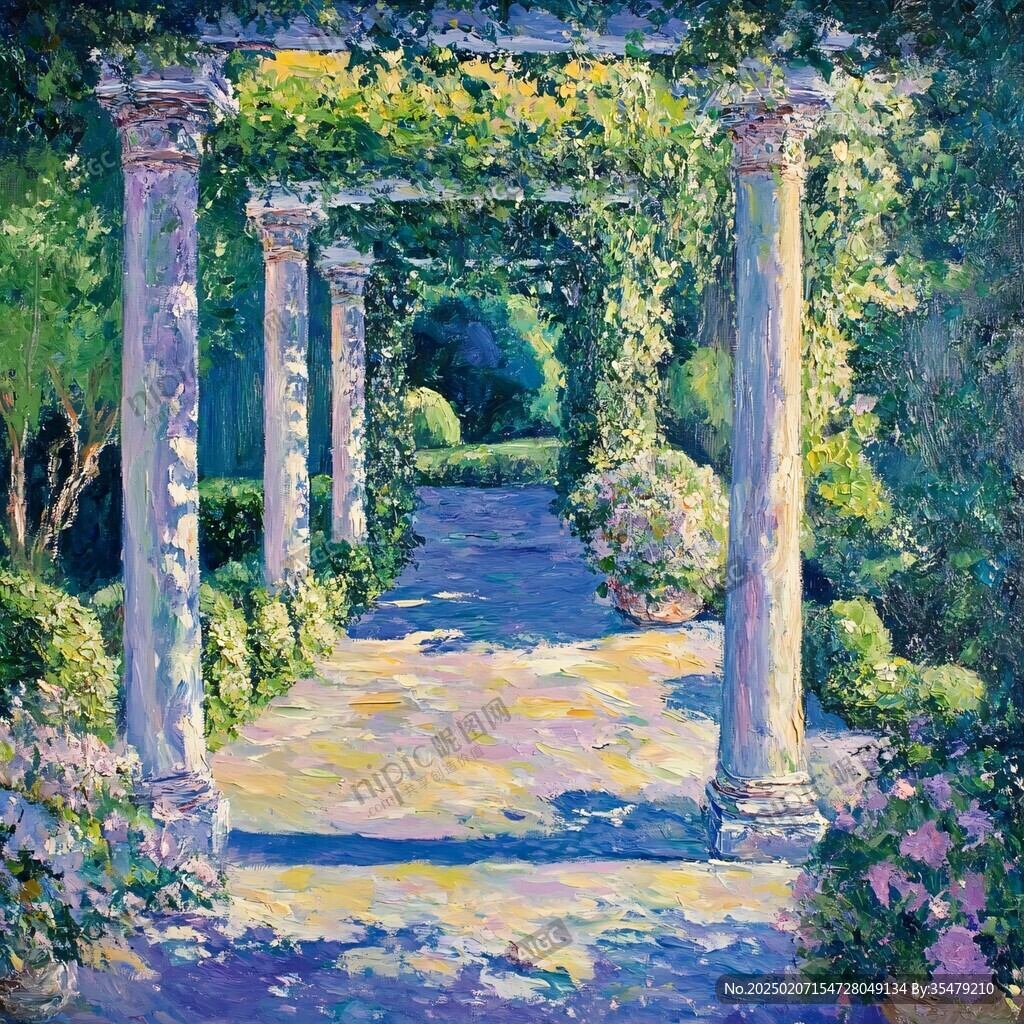 歐式油畫花園