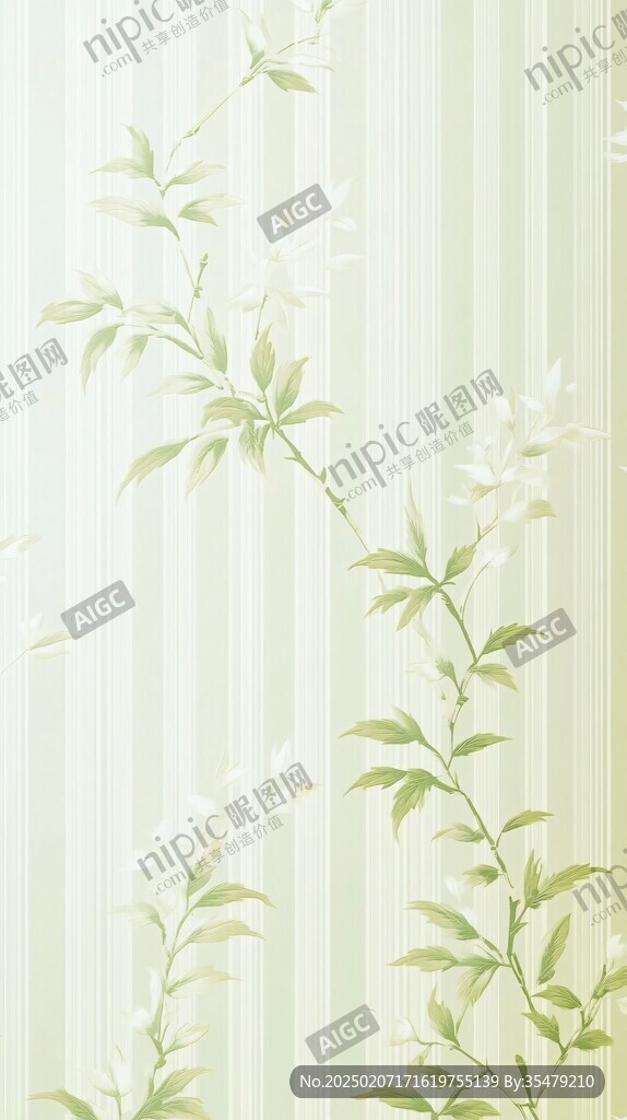竹葉墻紙