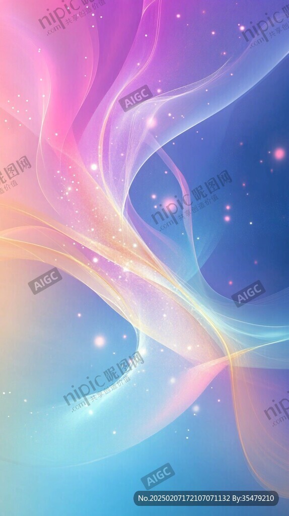 優(yōu)雅夢幻漸變藍紫色