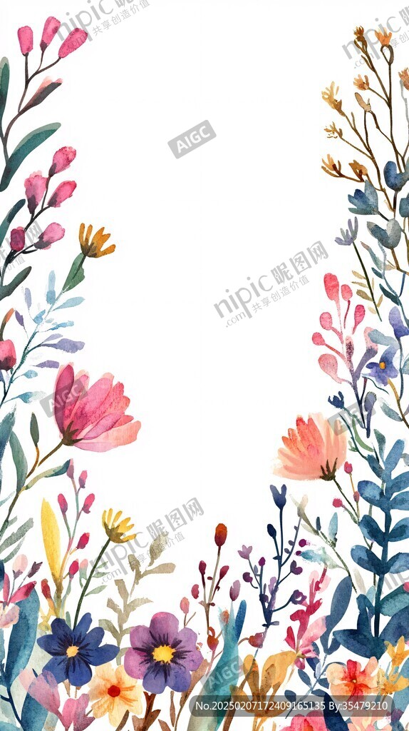 插畫花草素材