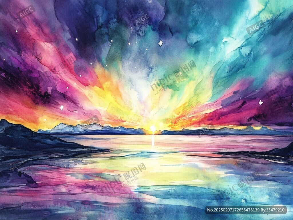 幻彩藝術山水風景