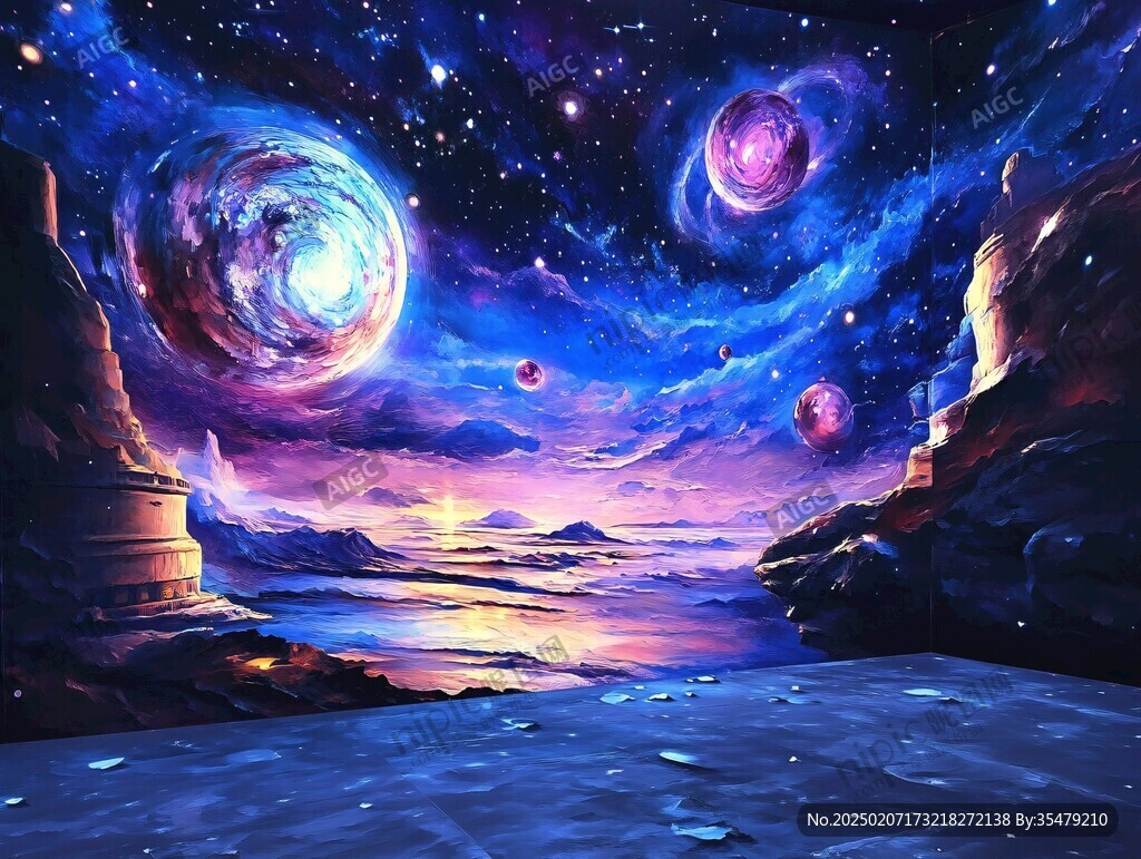 3d宇宙地畫